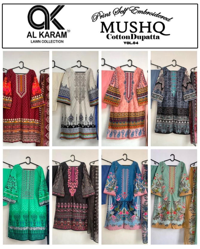 Mushq By Al Karam Pure Lawn Readymade Suits Catalog
